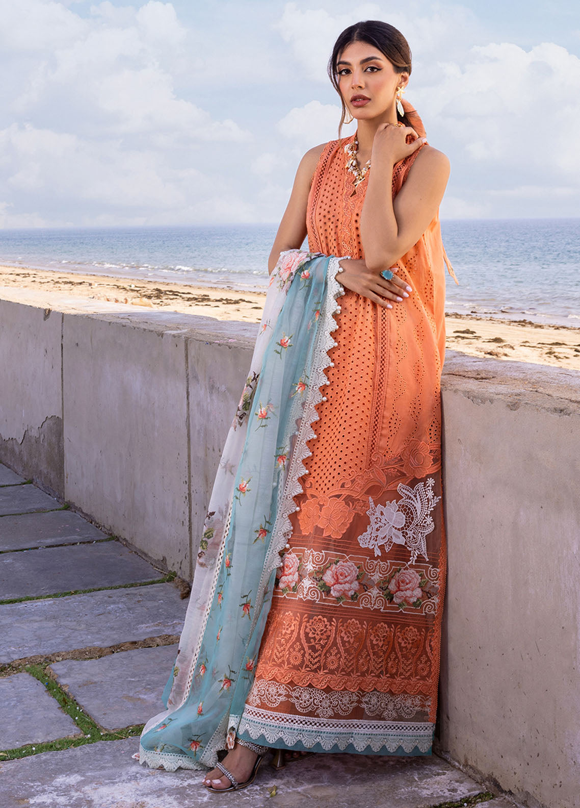 Saira Rizwan Unstitched Luxury Lawn Collection 2024 Mabe