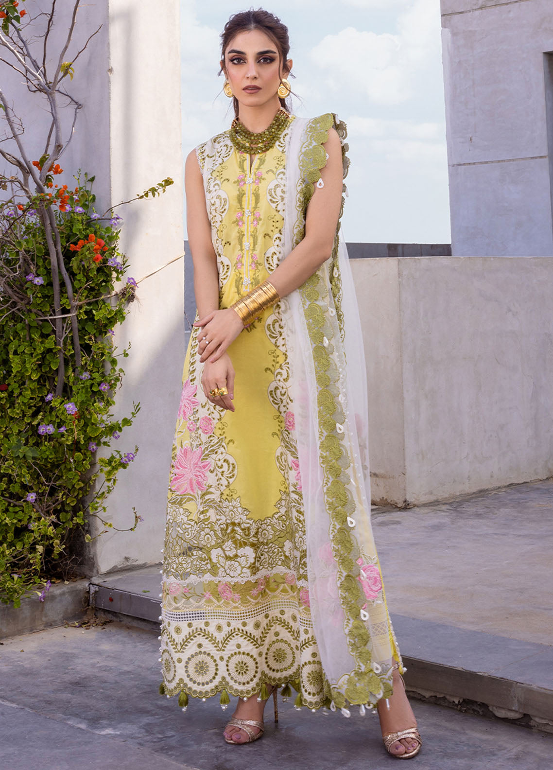 Saira Rizwan Unstitched Luxury Lawn Collection 2024 Tiffany