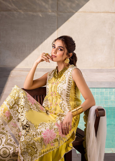 Saira Rizwan Unstitched Luxury Lawn Collection 2024 Tiffany