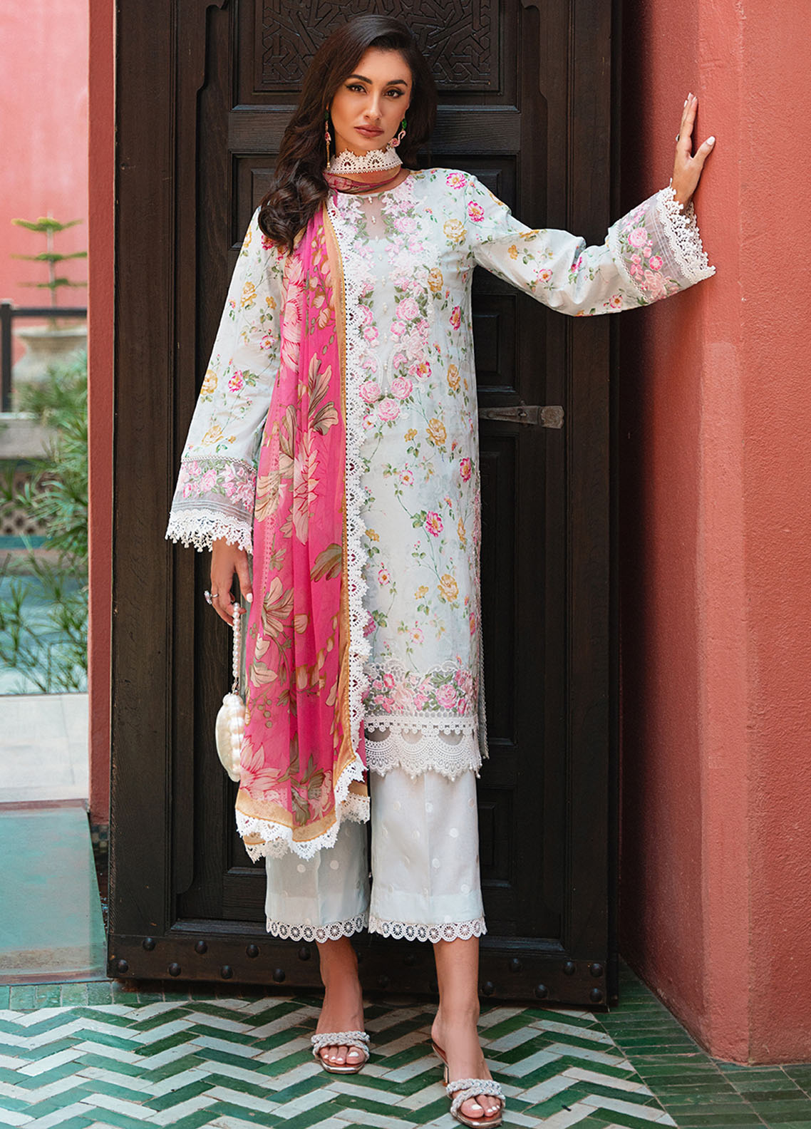 Saira Rizwan Unstitched Lawn Collection 2024 Vol-2 D-07 Fanny