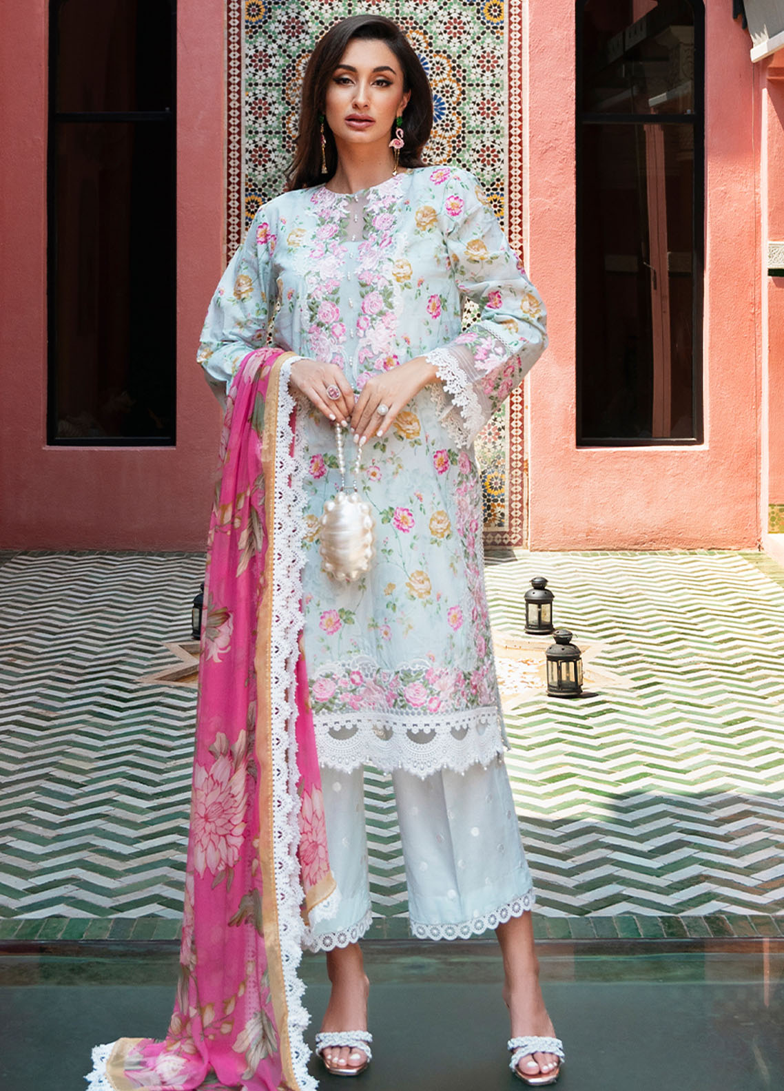 Saira Rizwan Unstitched Lawn Collection 2024 Vol-2 D-07 Fanny