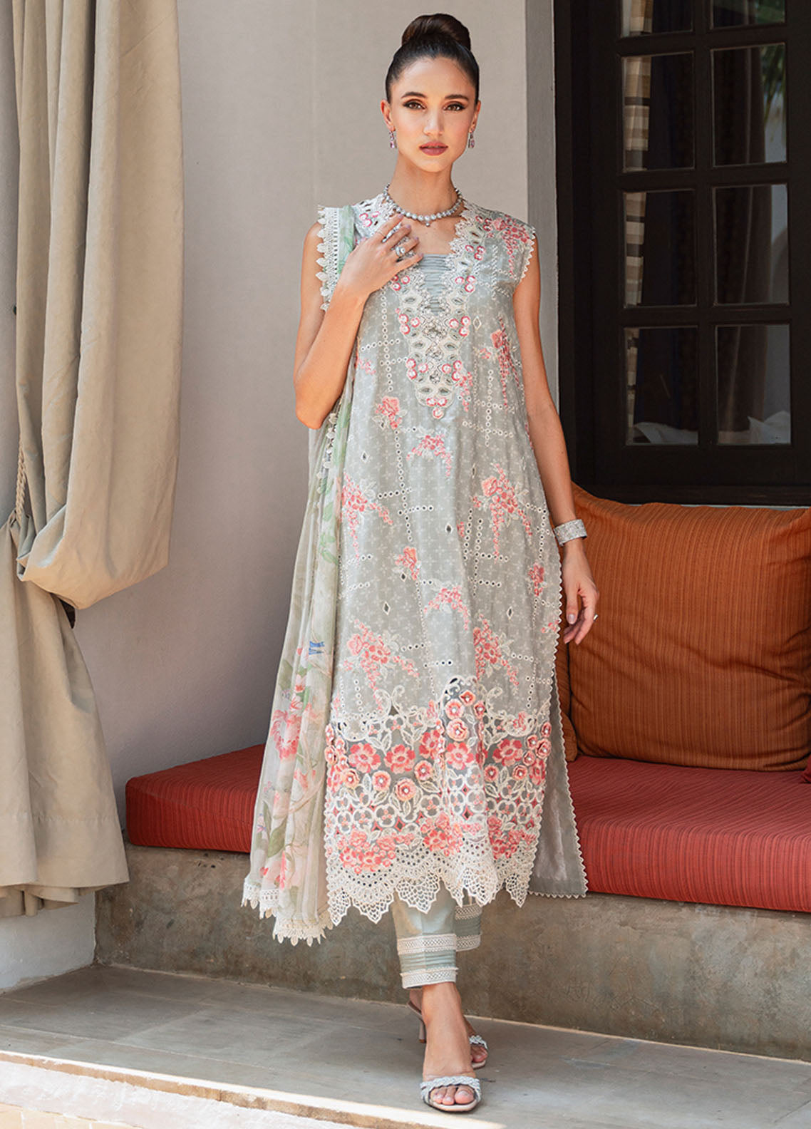 Saira Rizwan Unstitched Lawn Collection 2024 Vol-2 D-11 Luna