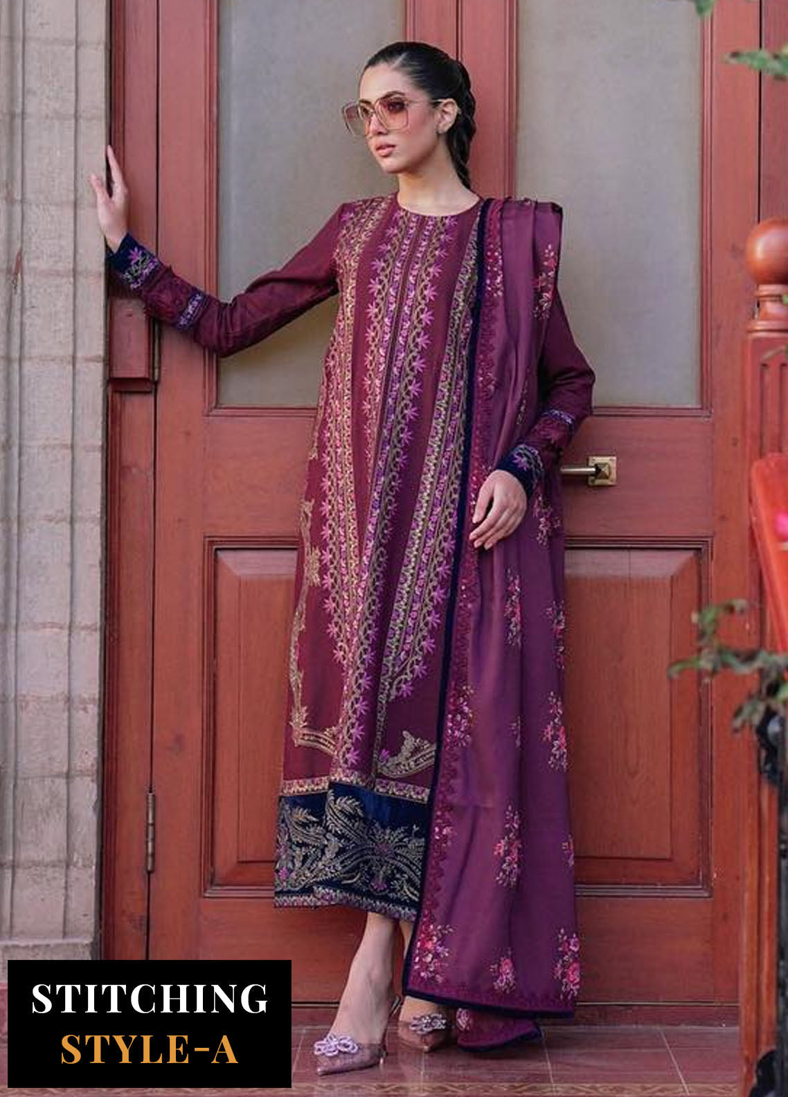 Saira Rizwan Winter Unstitched Collection 2023 SR-02 Zaynem