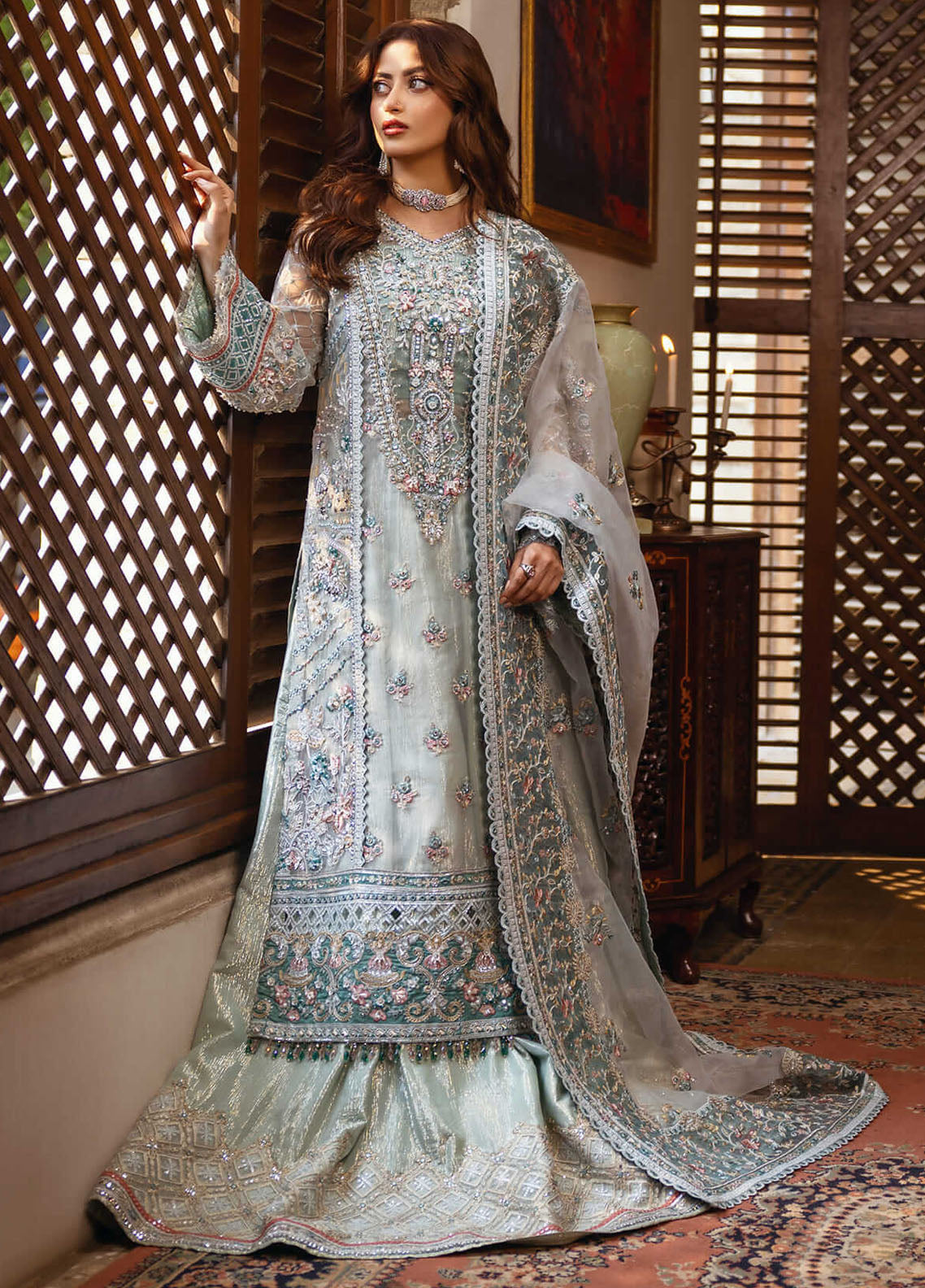 Sajal by Serene Premium Unstitched Bridal Collection 2024 SP24SJ SB-25 Inara