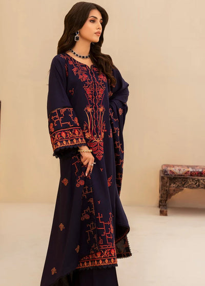 Mohagni Pret Embroidered Dhanak 3 Piece Suit MWS-05