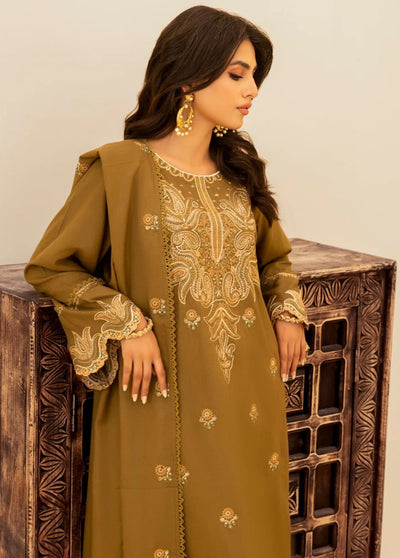 Mohagni Pret Embroidered Dhanak 3 Piece Suit MWS-06