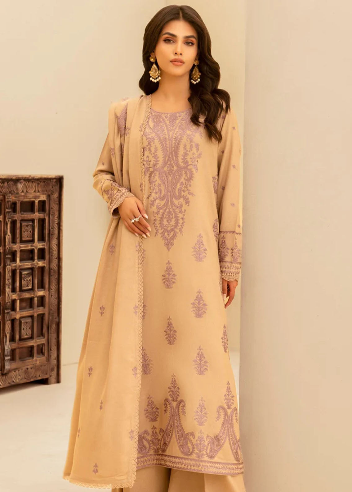 Mohagni Pret Embroidered Wool 3 Piece Suit MWS-10