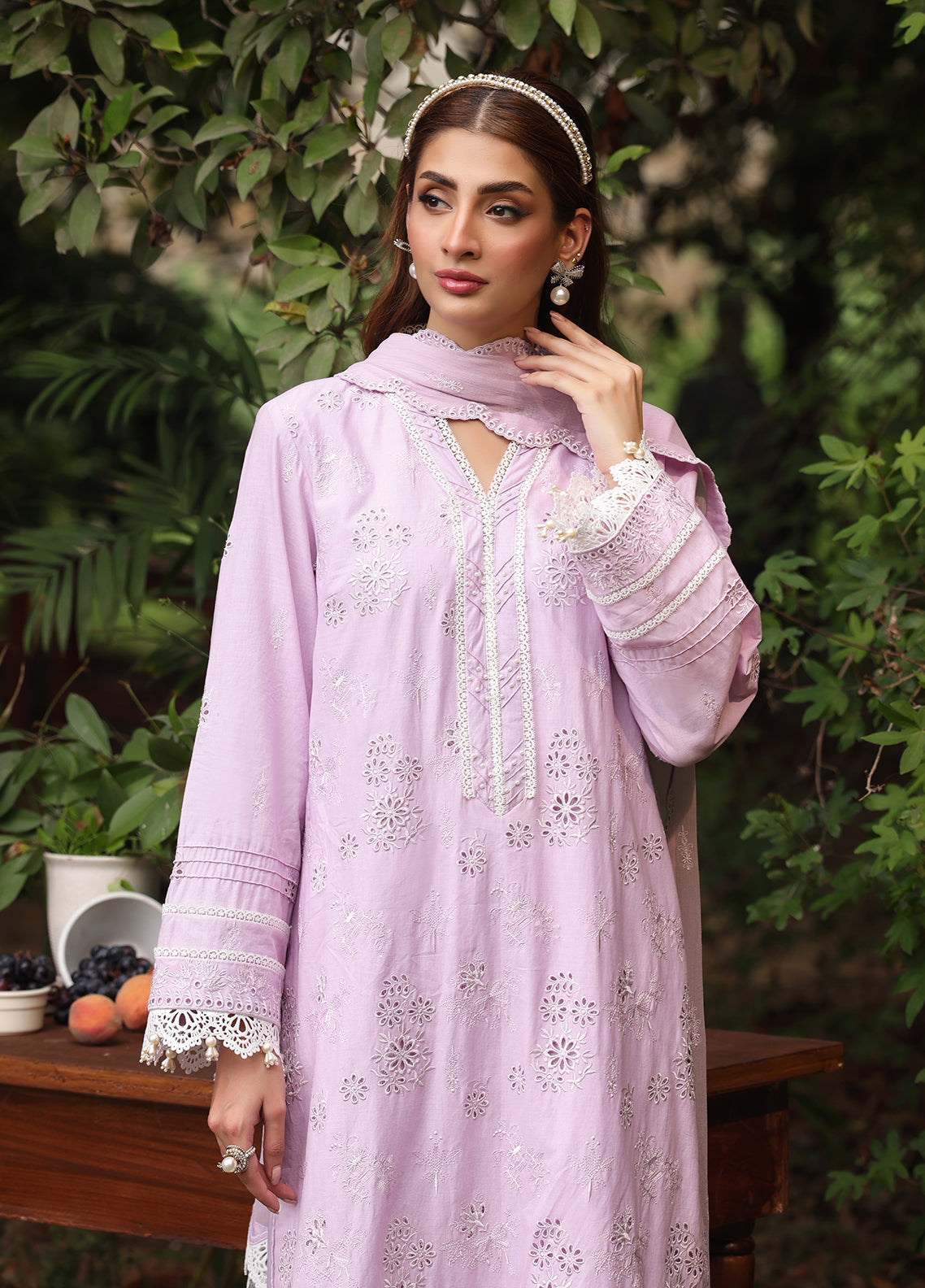 Salitex Embroidered Cambric Suits Unstitched 3 Piece UNS24CK011UT - Summer Collection