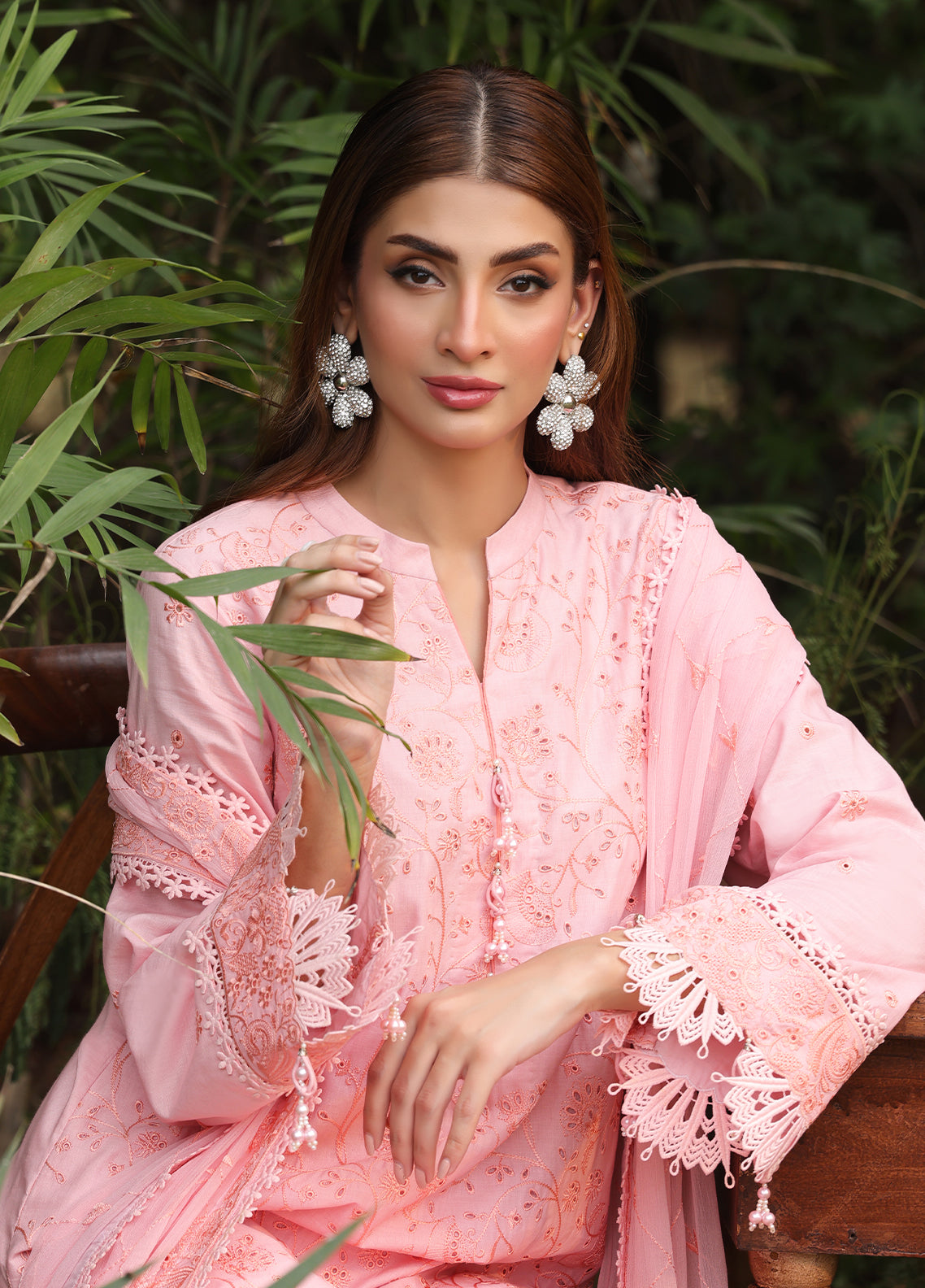 Salitex Embroidered Cambric Suits Unstitched 3 Piece UNS24CK014UT - Summer Collection