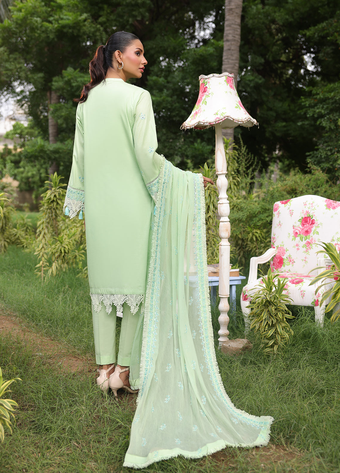 Salitex Embroidered Cambric Suits Unstitched 3 Piece UNW24CK001UT - Summer Collection