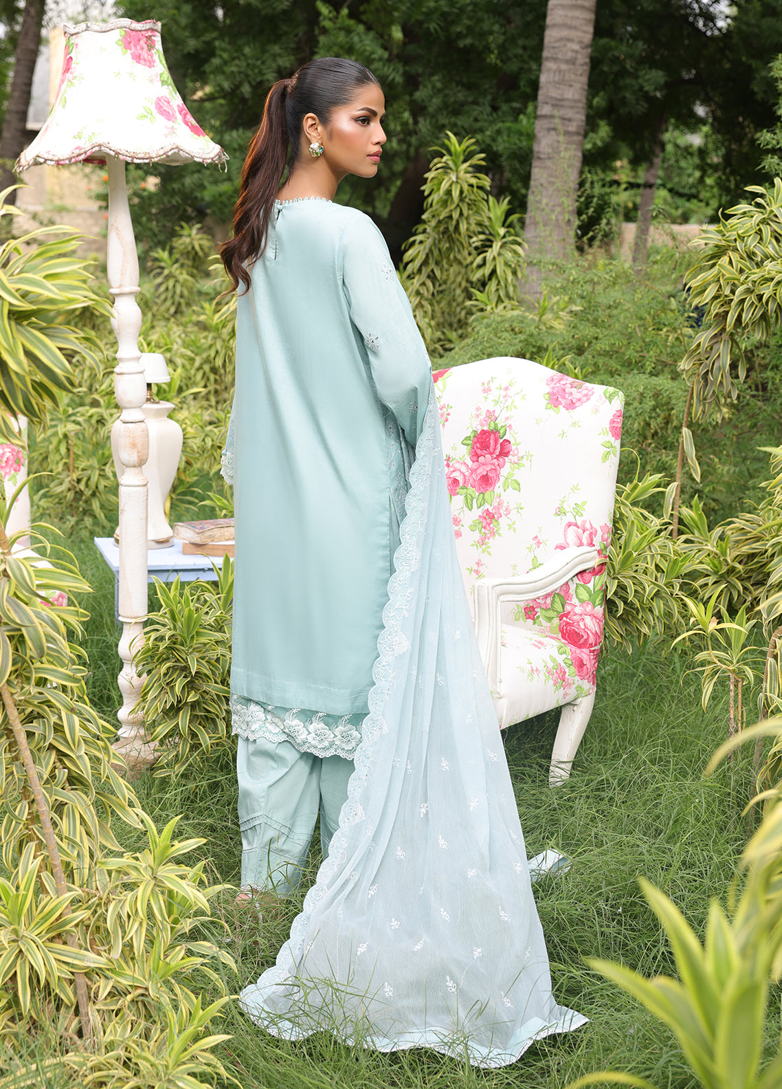 Salitex Embroidered Cambric Suits Unstitched 3 Piece UNW24CK004UT - Summer Collection