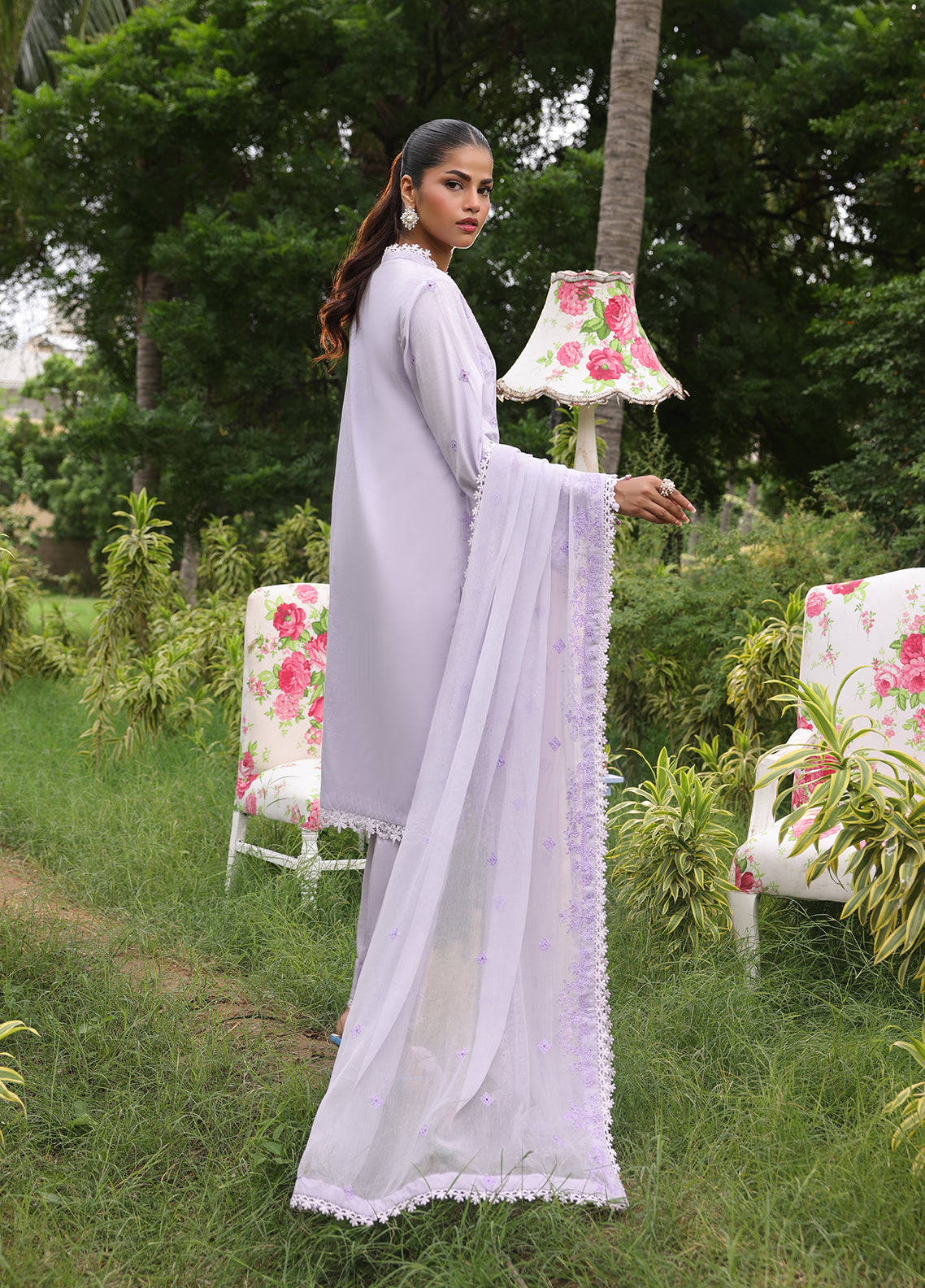 Salitex Embroidered Cambric Suits Unstitched 3 Piece UNW24CK005UT - Summer Collection