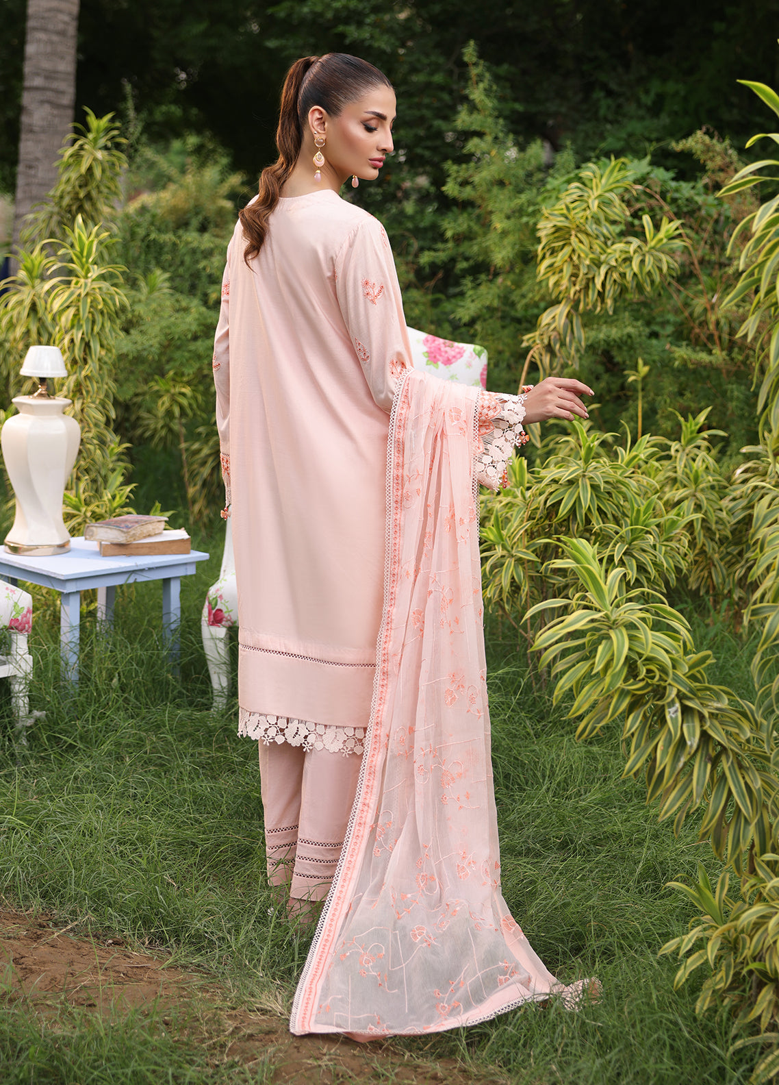 Salitex Embroidered Cambric Suits Unstitched 3 Piece UNW24CK007UT - Summer Collection