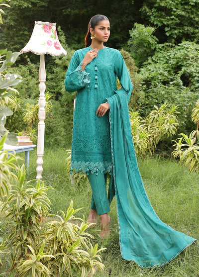 Salitex Embroidered Cambric Suits Unstitched 3 Piece UNW24CK008UT - Summer Collection