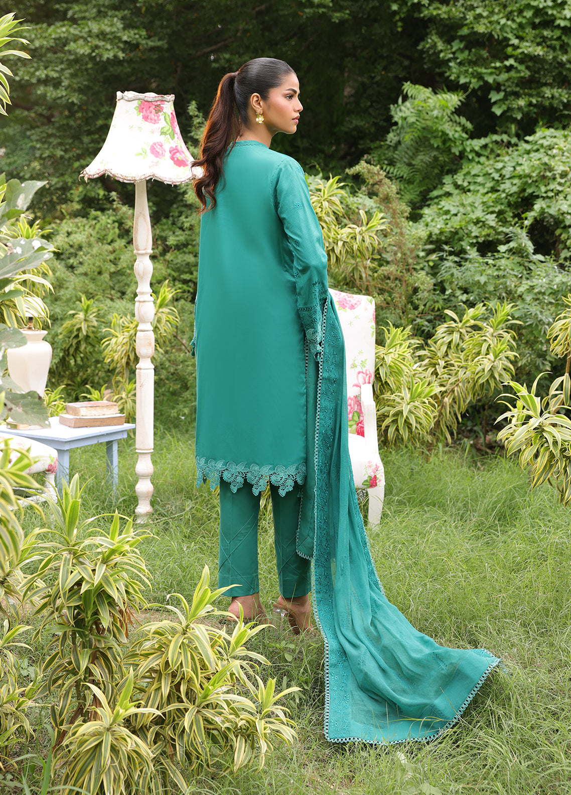 Salitex Embroidered Cambric Suits Unstitched 3 Piece UNW24CK008UT - Summer Collection