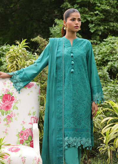 Salitex Embroidered Cambric Suits Unstitched 3 Piece UNW24CK008UT - Summer Collection