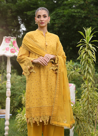 Salitex Embroidered Cambric Suits Unstitched 3 Piece UNW24CK010UT - Summer Collection