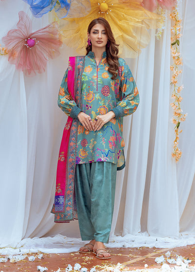 Salitex Printed Lawn Silk Suits Unstitched 3 Piece SUNS24ASI001UT - Summer Collection