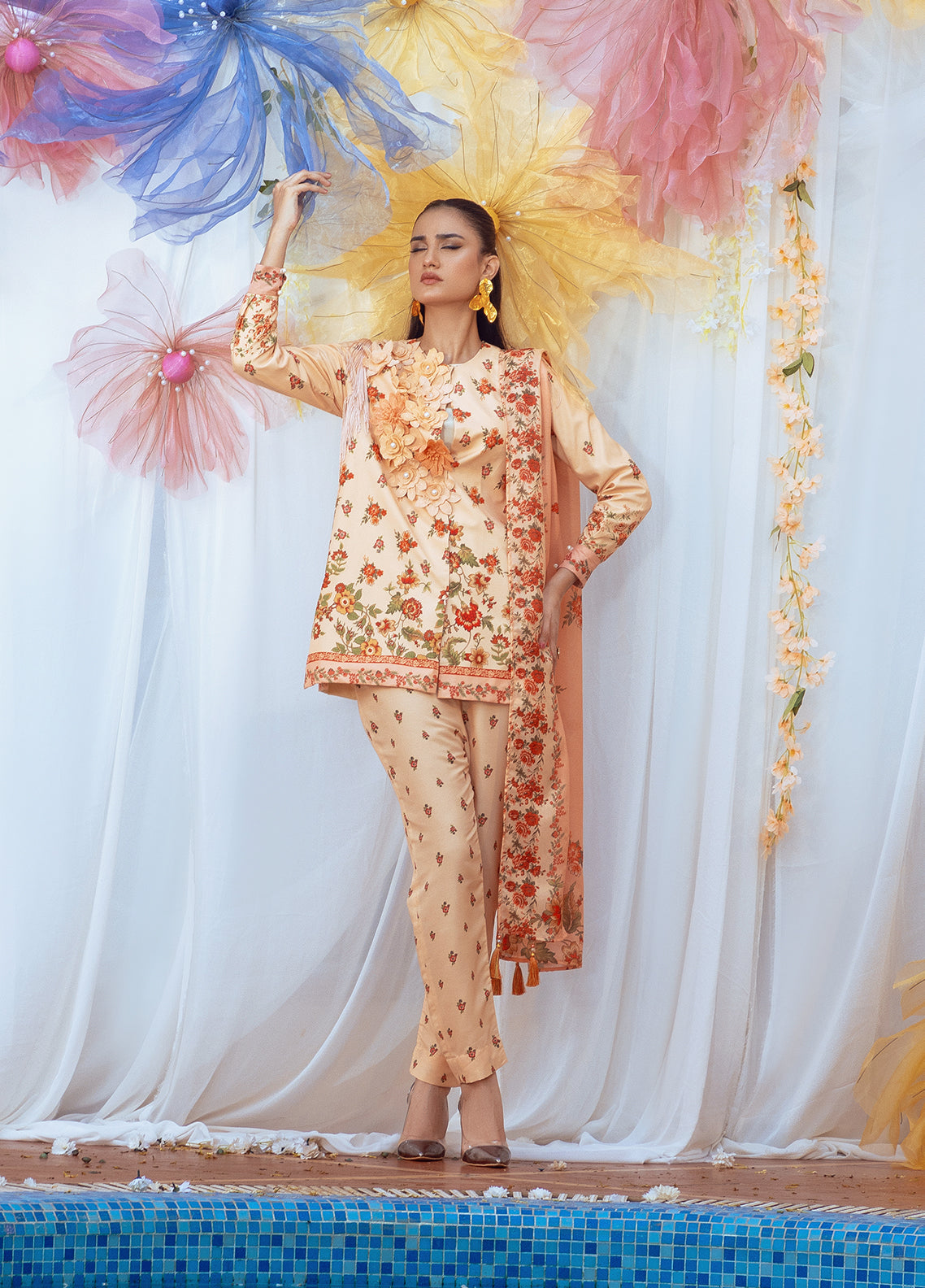 Salitex Printed Lawn Silk Suits Unstitched 3 Piece SUNS24ASI002UT - Summer Collection