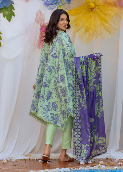 Salitex Printed Lawn Silk Suits Unstitched 3 Piece SUNS24ASI004UT - Summer Collection