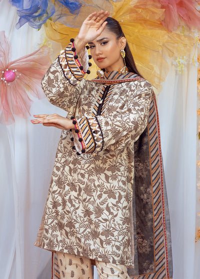 Salitex Printed Lawn Silk Suits Unstitched 3 Piece SUNS24ASI007UT - Summer Collection