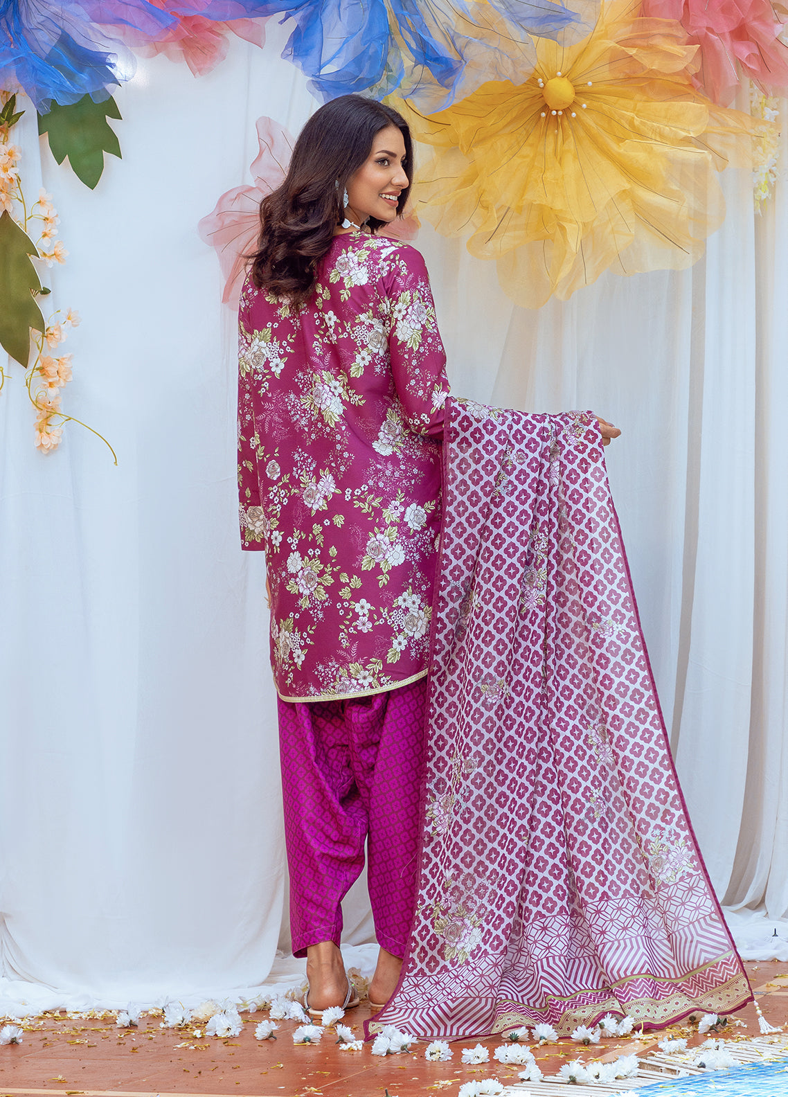 Salitex Printed Lawn Silk Suits Unstitched 3 Piece SUNS24ASI009UT - Summer Collection