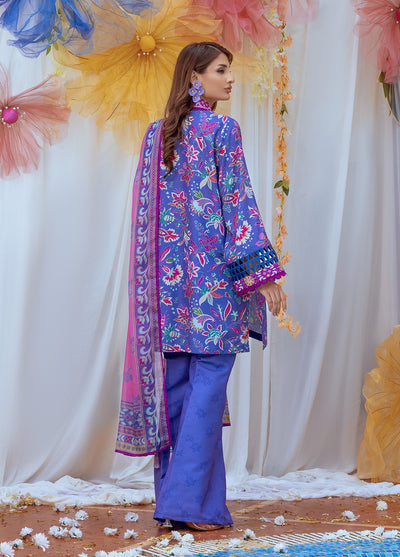 Salitex Printed Lawn Silk Suits Unstitched 3 Piece SUNS24ASI011UT - Summer Collection