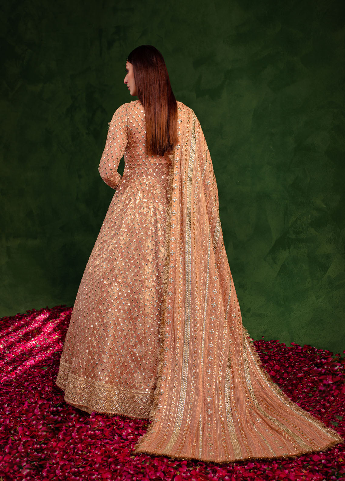 Maria Osama Khan Luxury Pret Organza 3 Piece Dress MOK23SSF Vasl