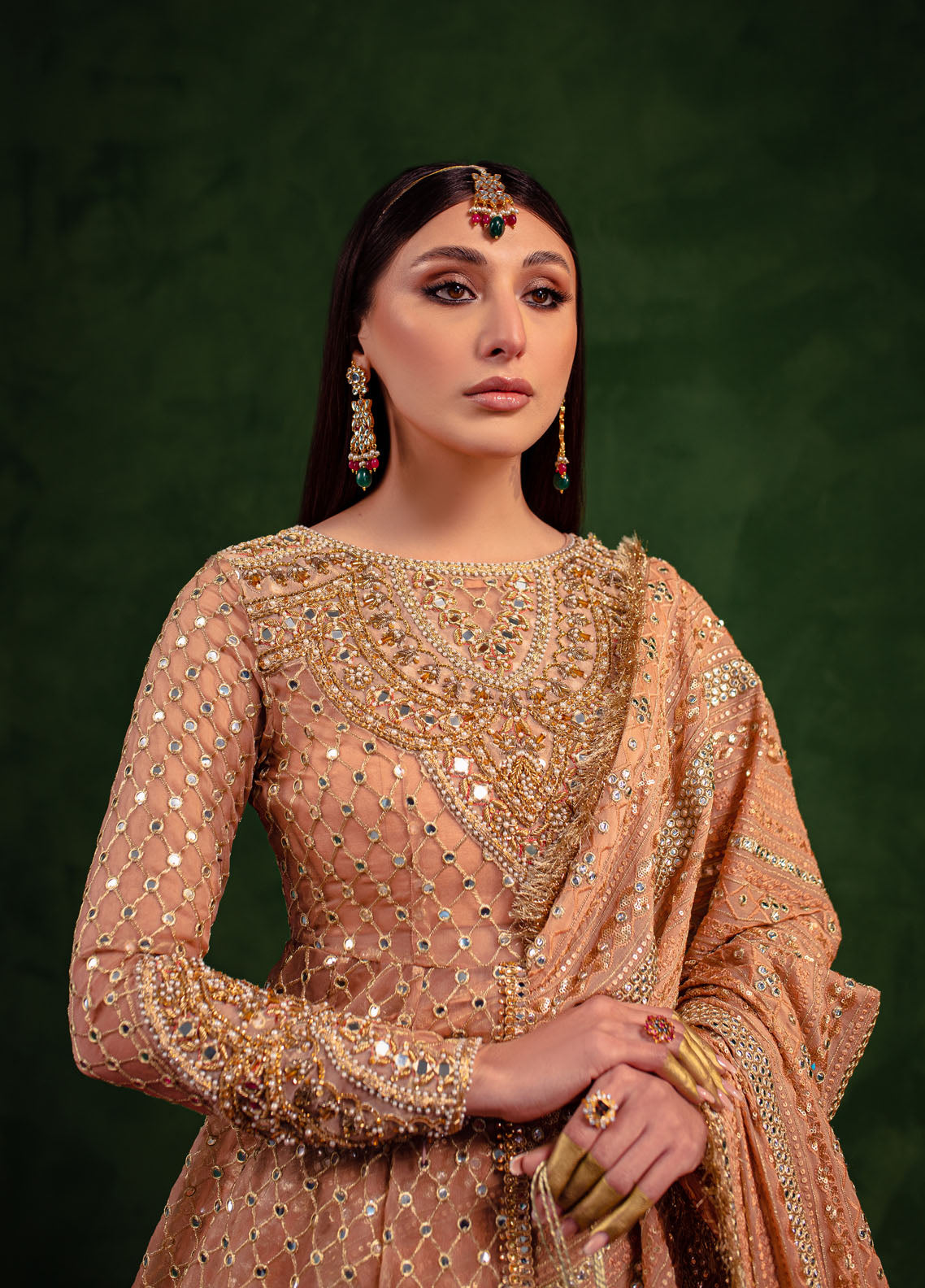 Maria Osama Khan Luxury Pret Organza 3 Piece Dress MOK23SSF Vasl