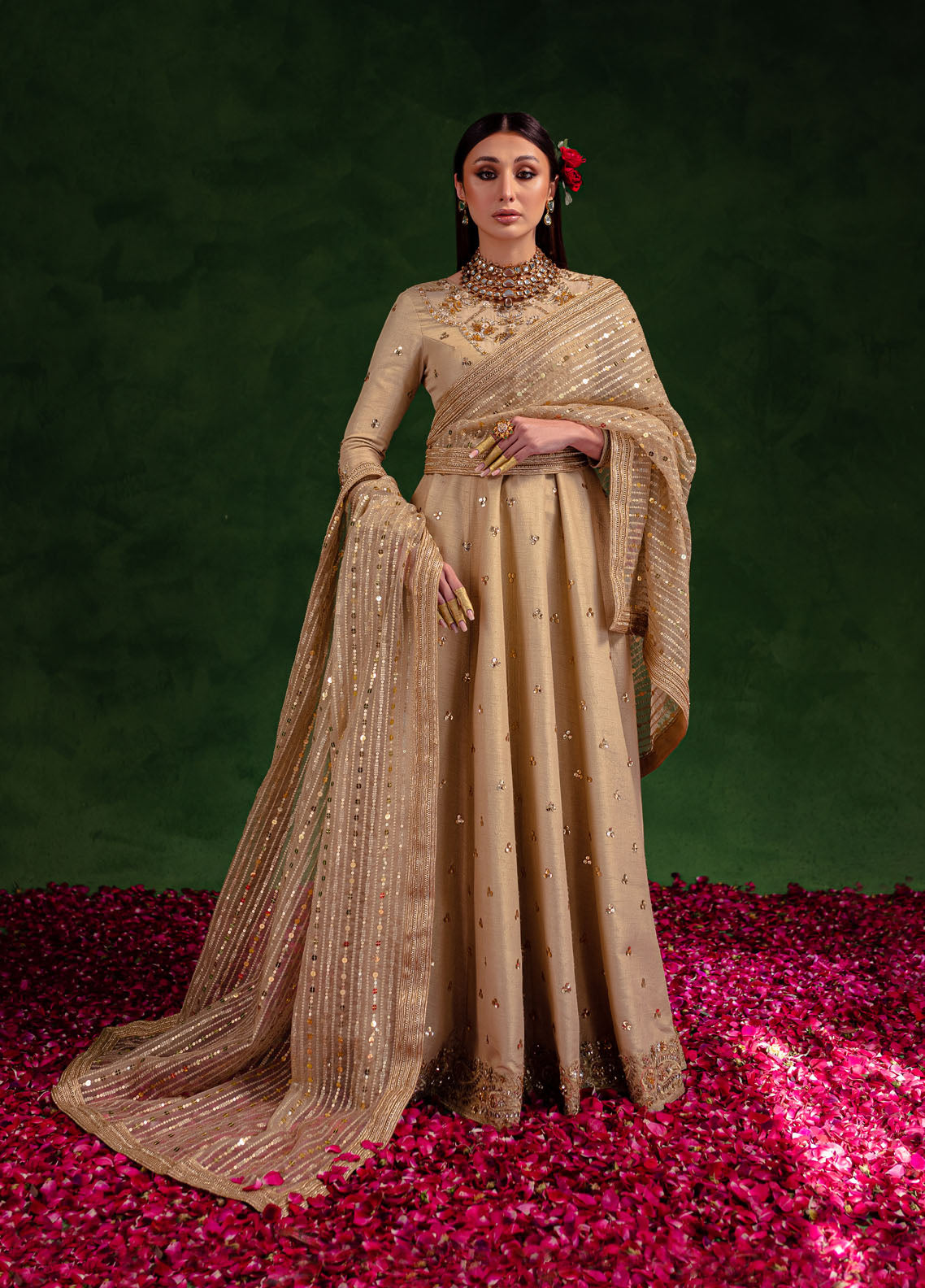 Maria Osama Khan Luxury Pret Silk 3 Piece Dress MOK23SSF Rekhta