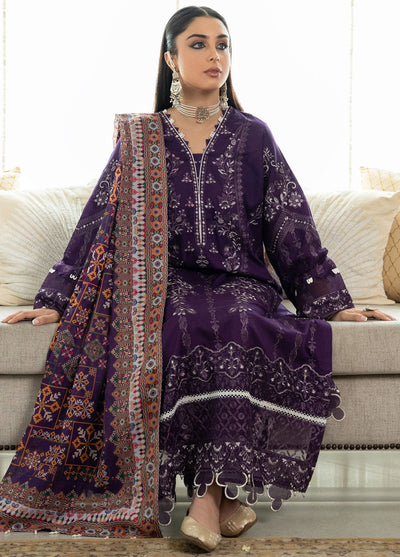 Samah By Aik Atelier Unstitched Lawn Collection 2024 Look-03