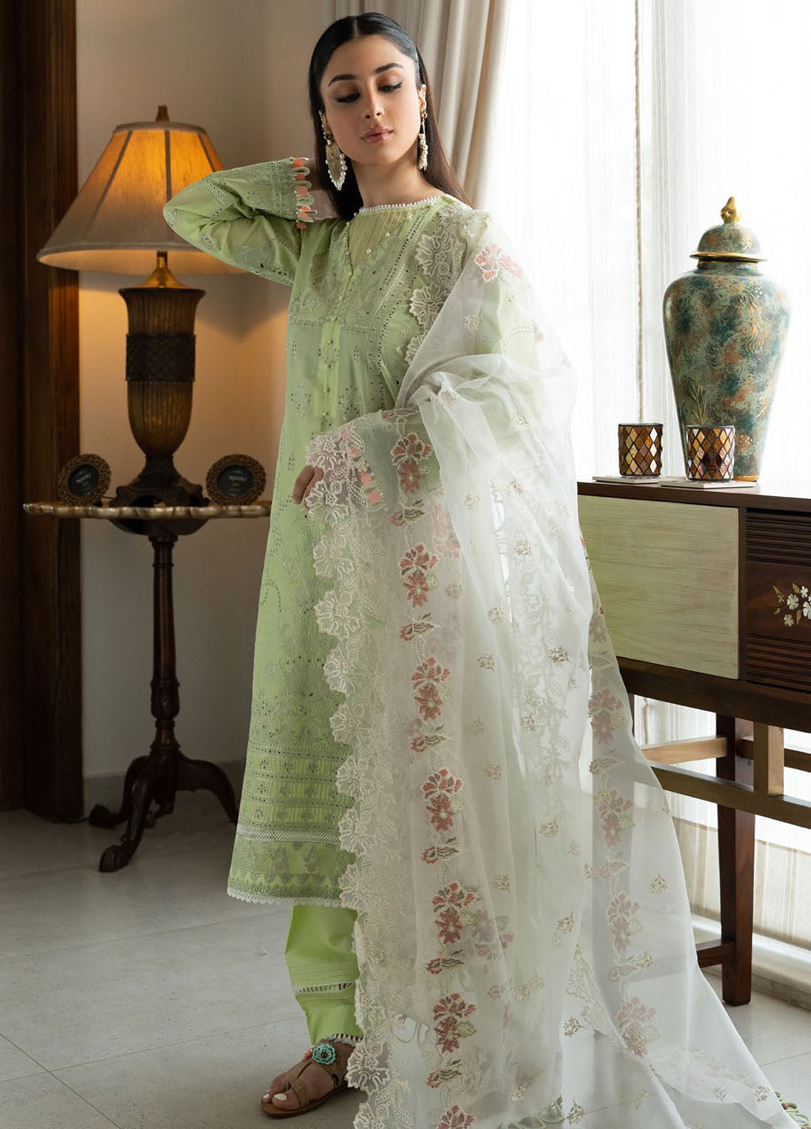 Samah By Aik Atelier Unstitched Lawn Collection 2024 Look-07