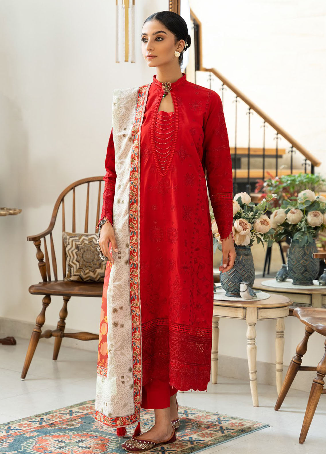 Samah By Aik Atelier Unstitched Lawn Collection 2024 Look-08