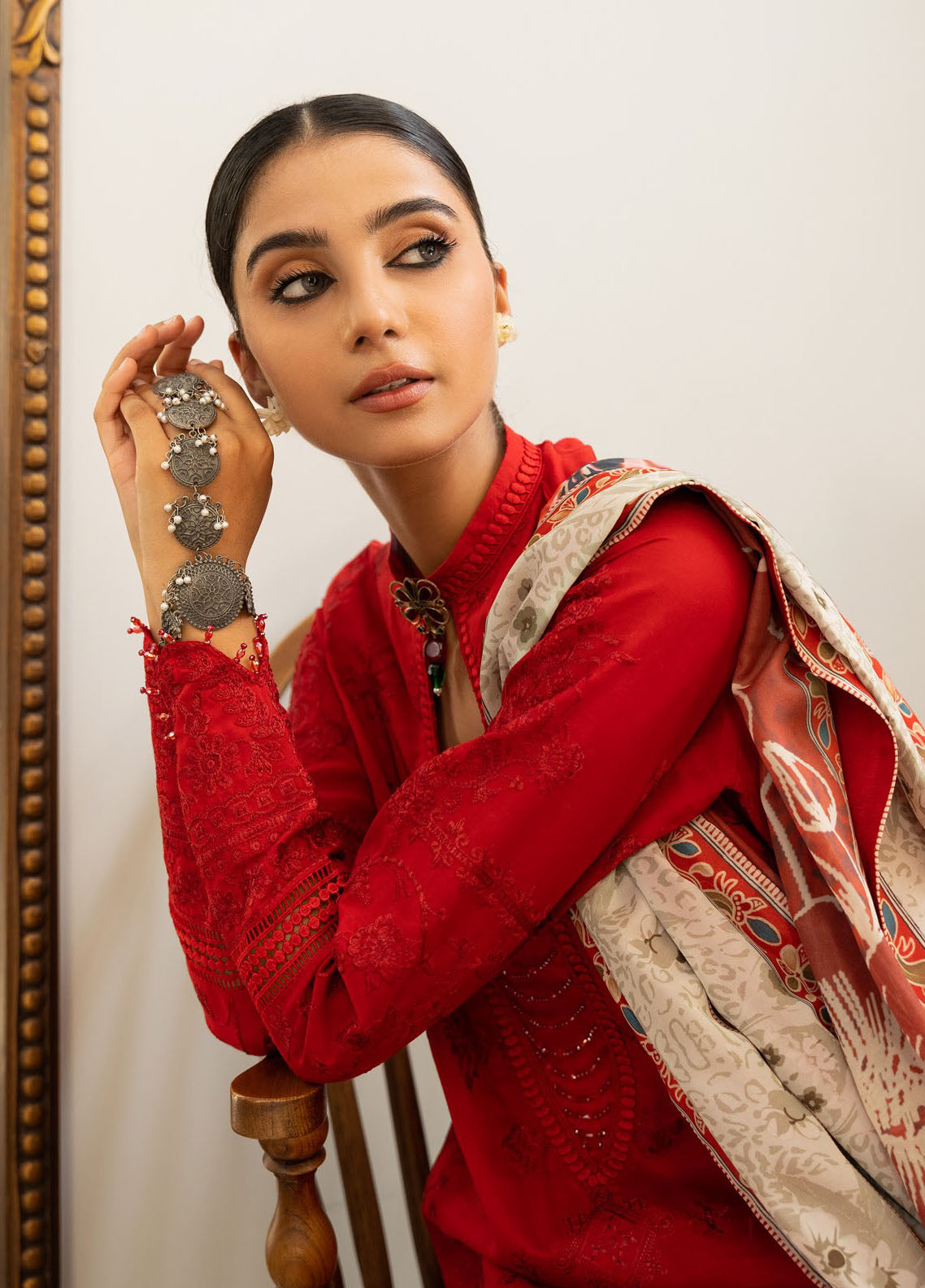 Samah By Aik Atelier Unstitched Lawn Collection 2024 Look-08
