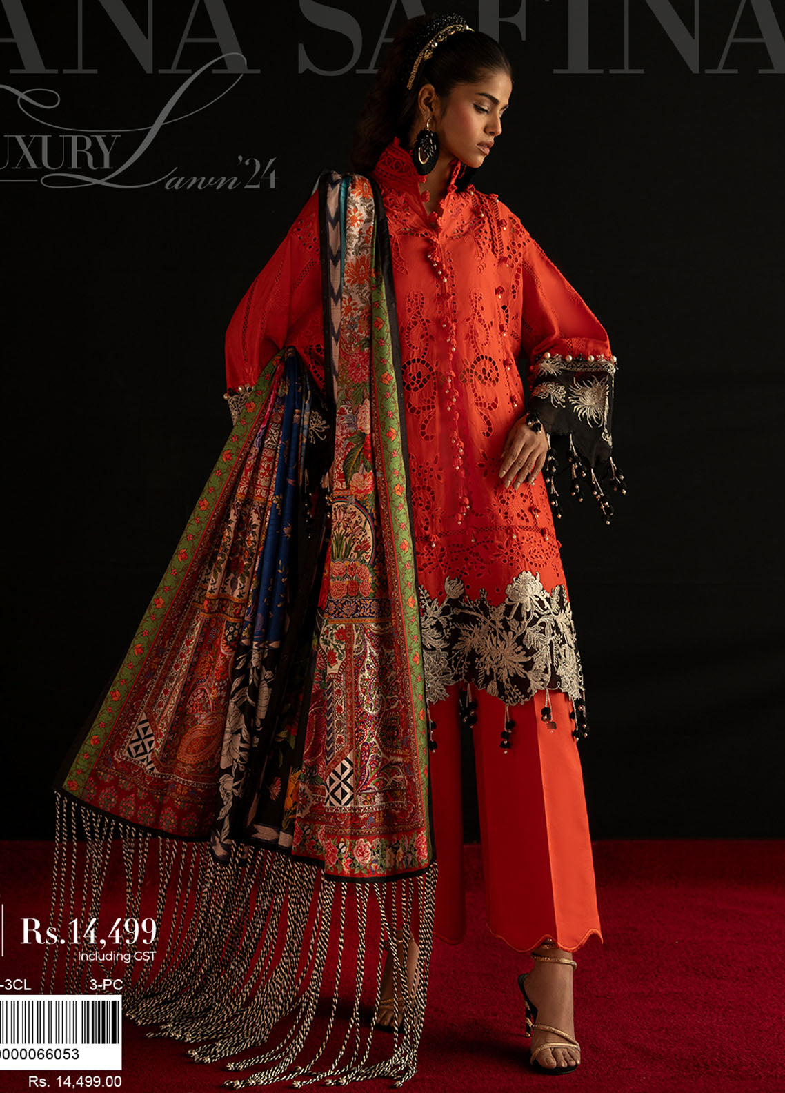Sana Safinaz Unstitched Luxury Collection 2024 1A