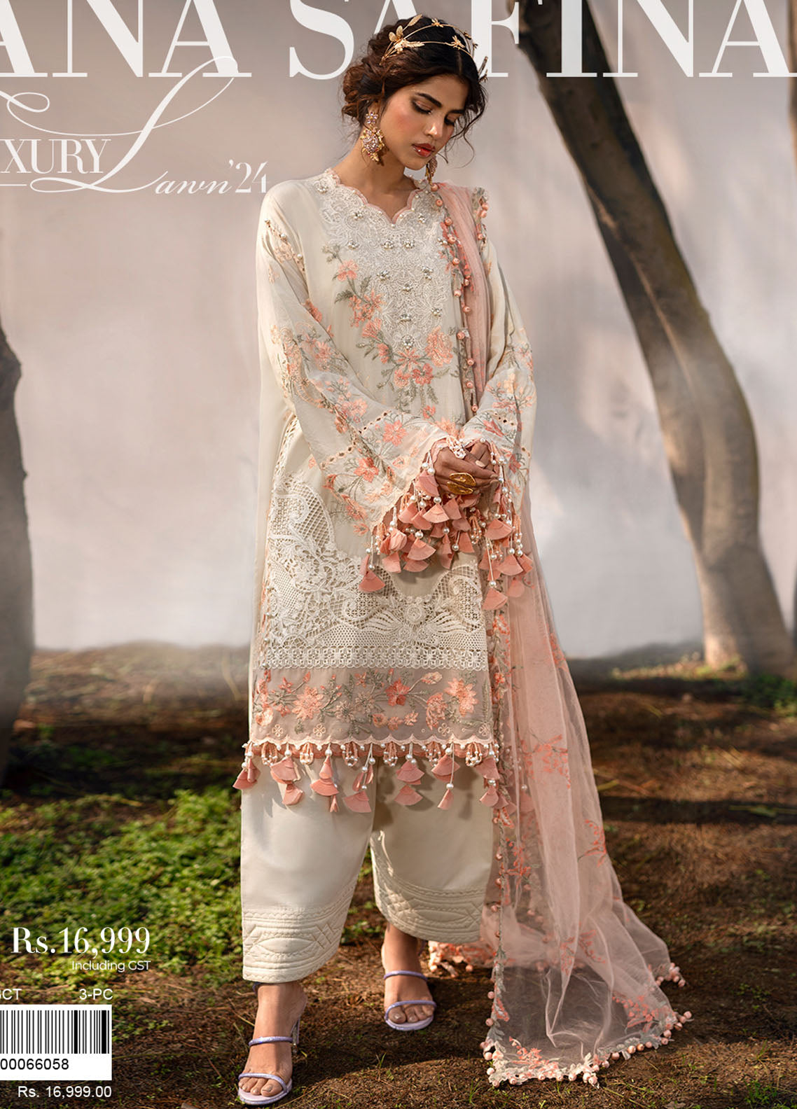 Sana Safinaz Unstitched Luxury Collection 2024 3B