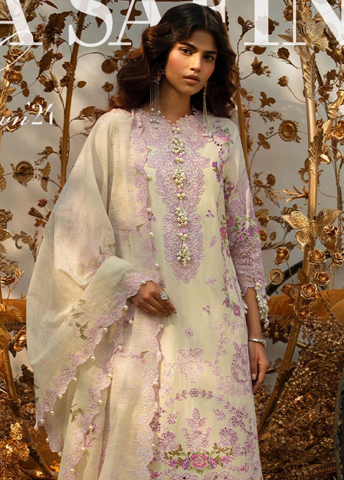 Sana Safinaz Unstitched Luxury Collection 2024 4B