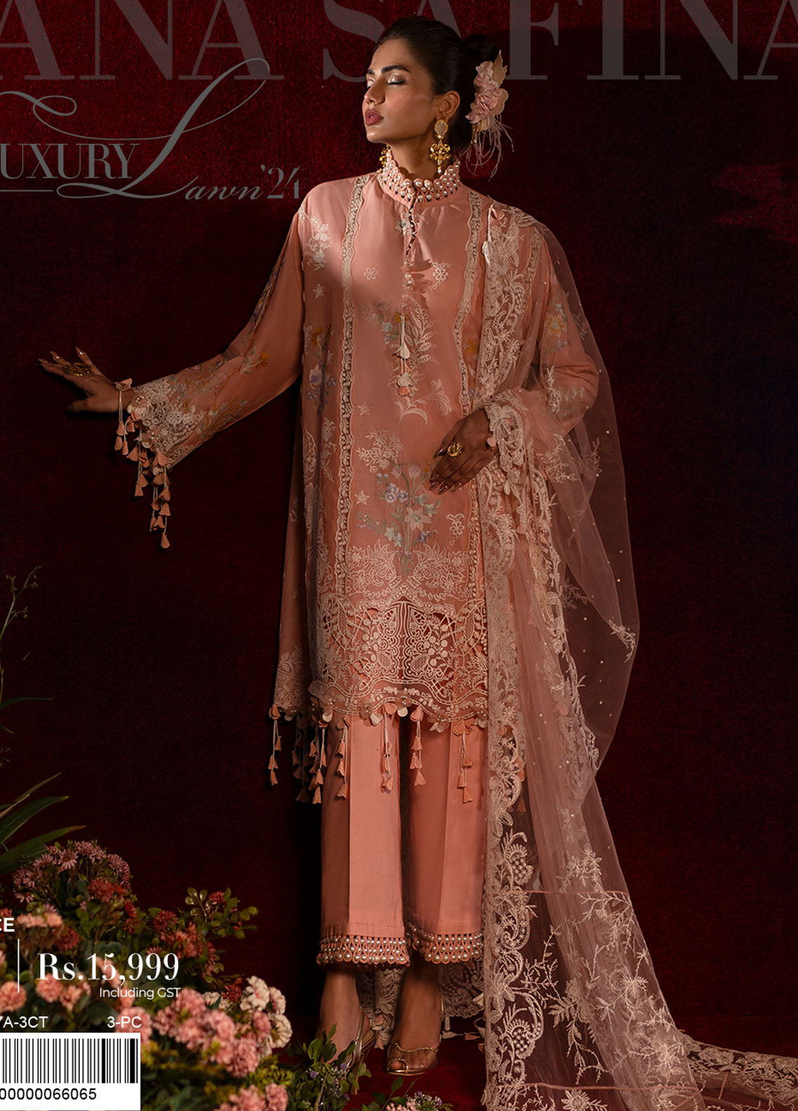 Sana Safinaz Unstitched Luxury Collection 2024 7A