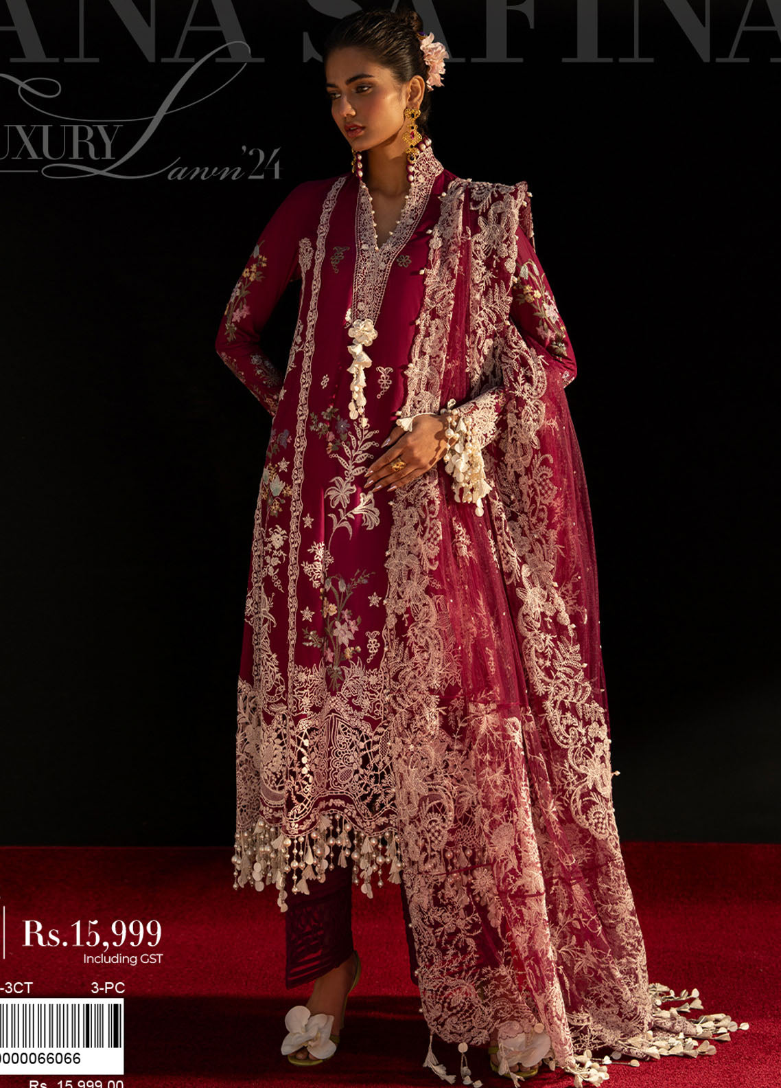 Sana Safinaz Unstitched Luxury Collection 2024 7B