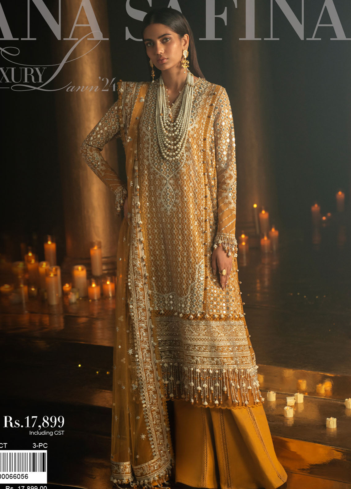 Sana Safinaz Unstitched Luxury Collection 2024 2B