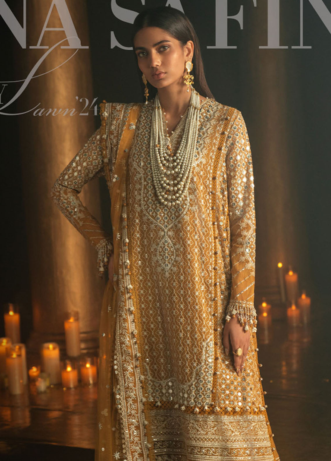 Sana Safinaz Unstitched Luxury Collection 2024 2B