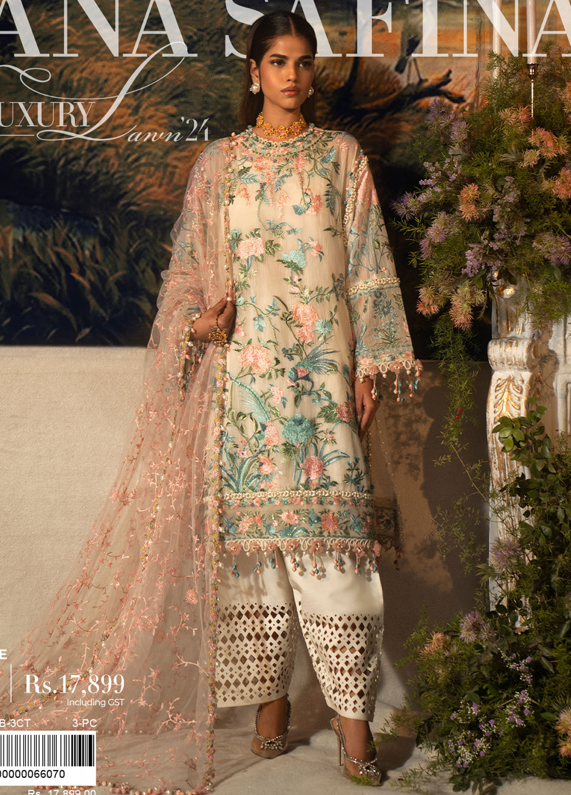 Sana Safinaz Unstitched Luxury Collection 2024 9B