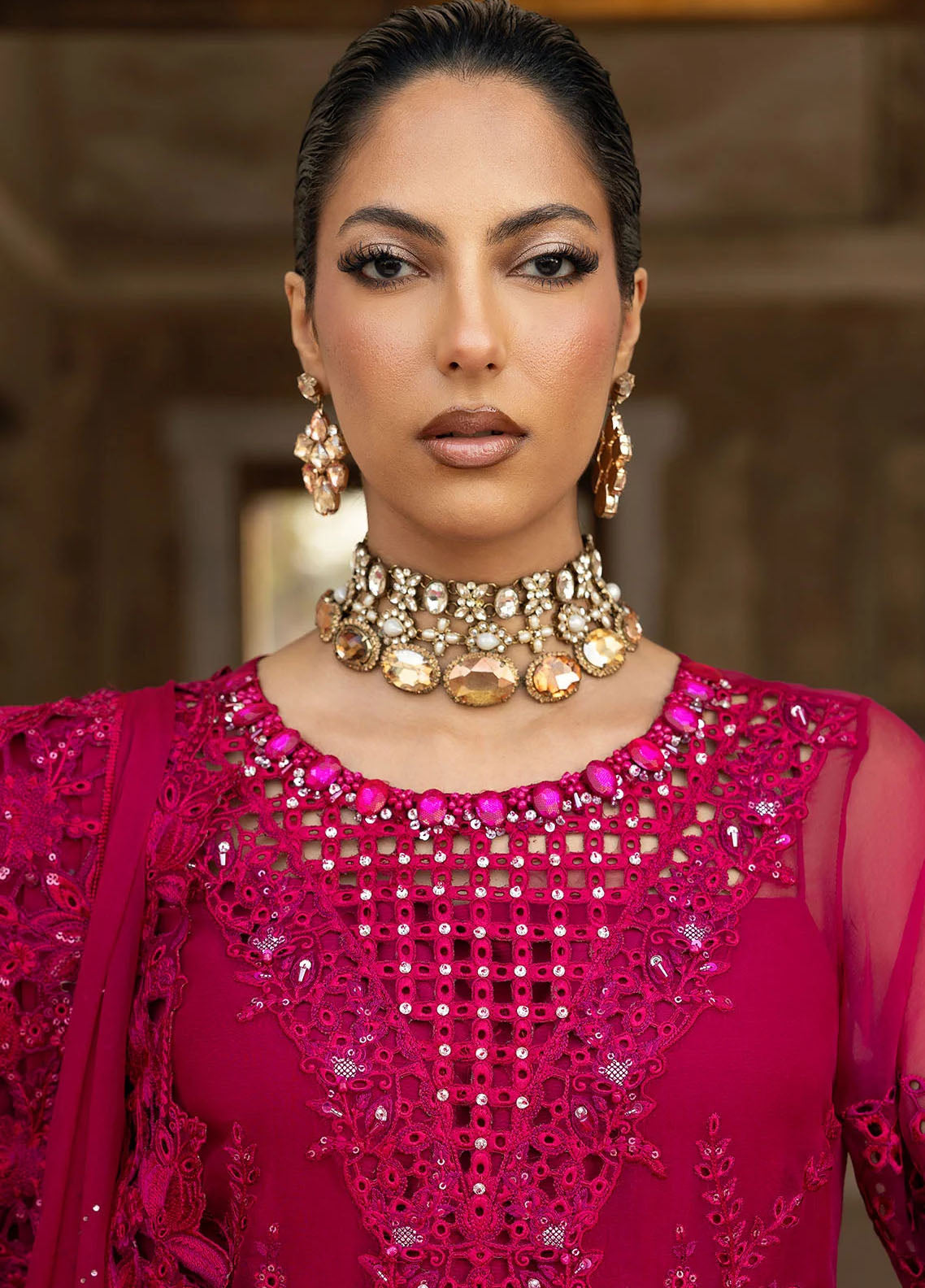 Sardinia Embroidered Chiffon Suits Unstitched 3 Piece SRD25CF D-1102 Meera