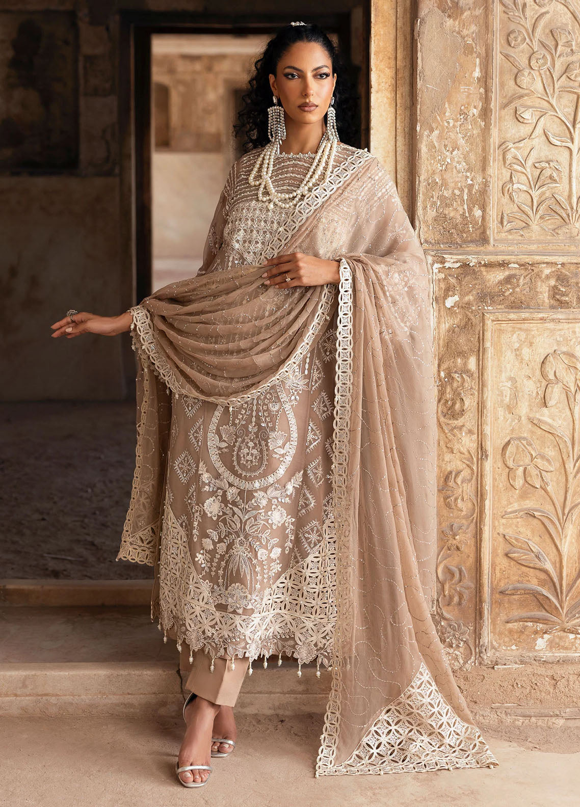 Sardinia Embroidered Chiffon Suits Unstitched 3 Piece SRD25CF D-1103 Divani