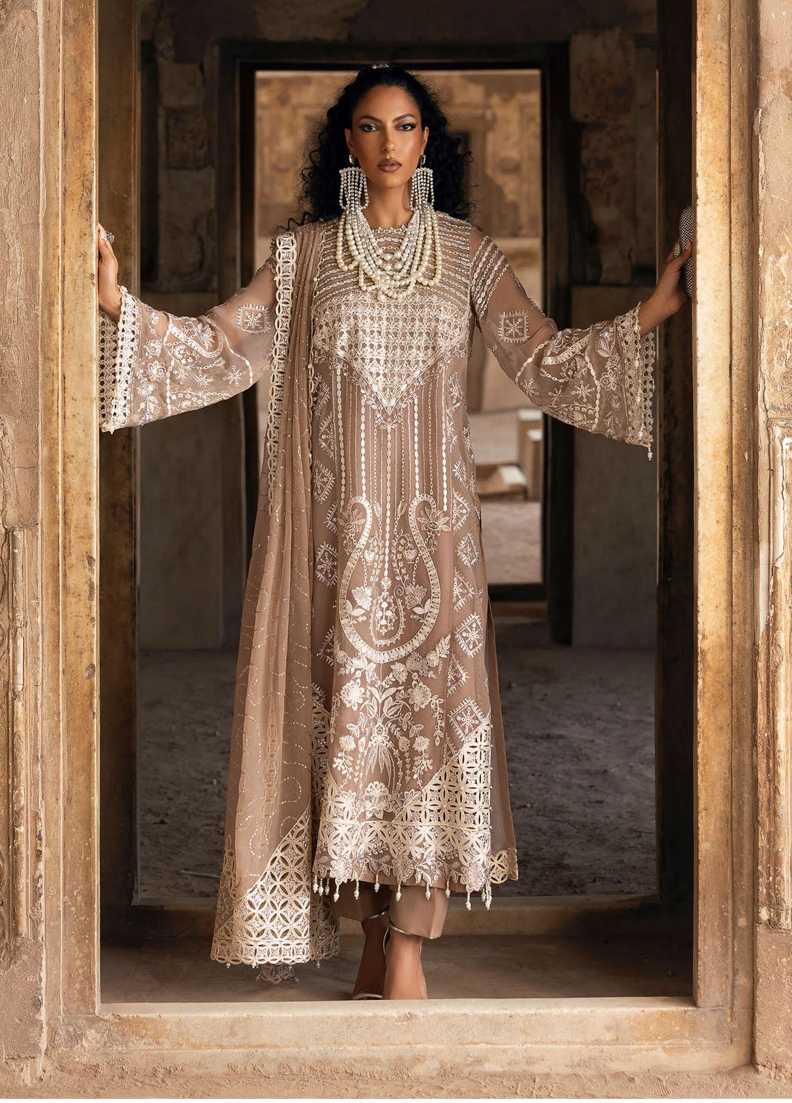Sardinia Embroidered Chiffon Suits Unstitched 3 Piece SRD25CF D-1103 Divani