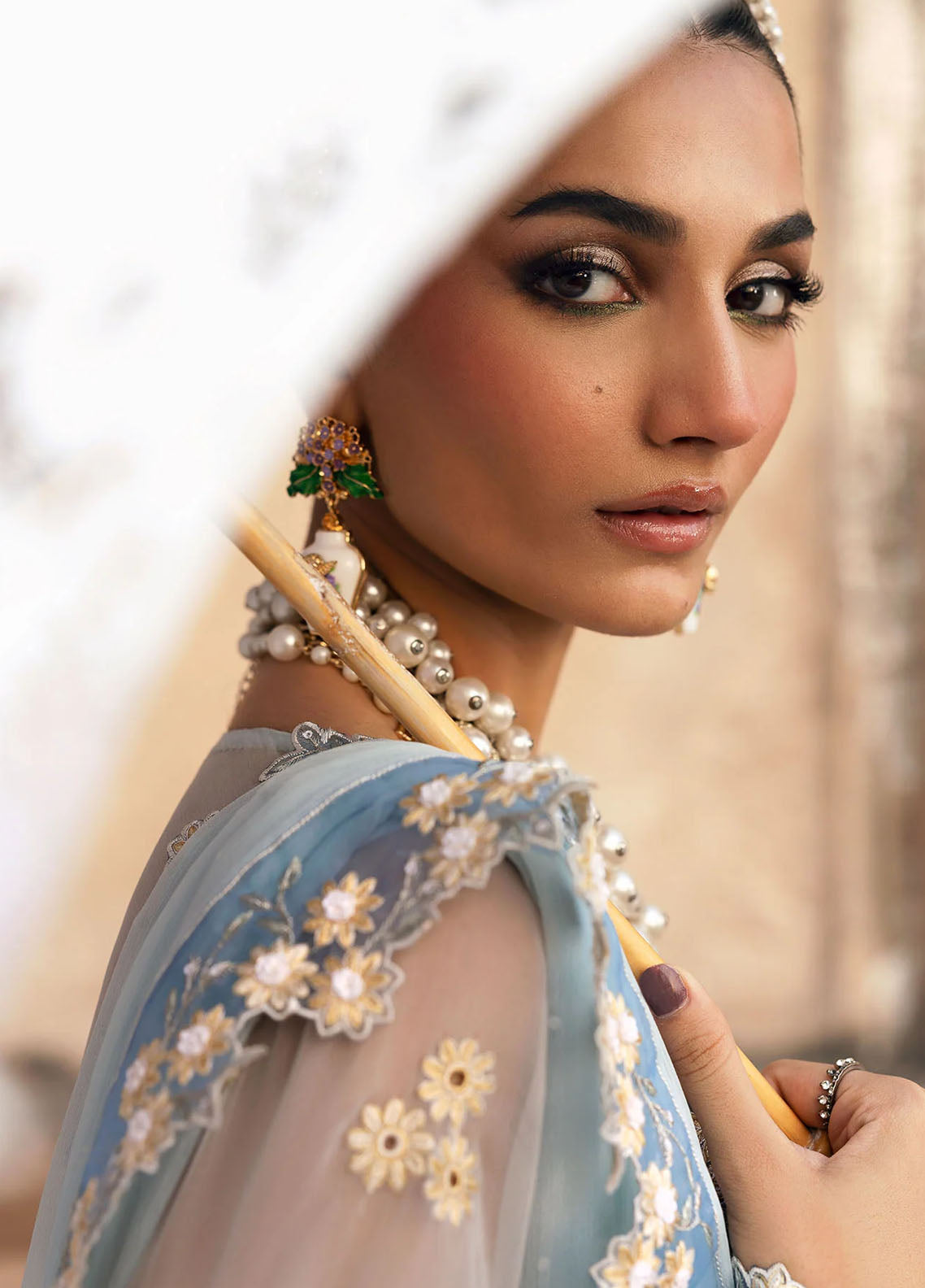 Sardinia Embroidered Chiffon Suits Unstitched 3 Piece SRD25CF D-1104 Feroza