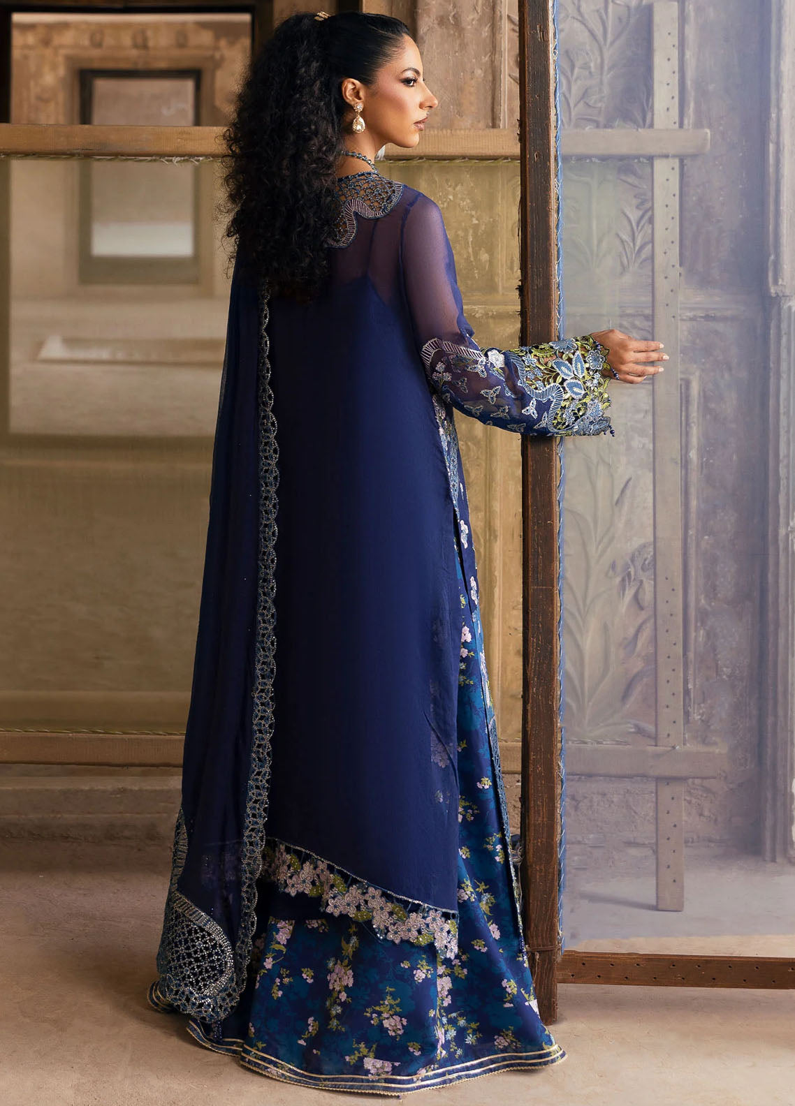 Sardinia Embroidered Chiffon Suits Unstitched 3 Piece SRD25CF D-1105 Maya
