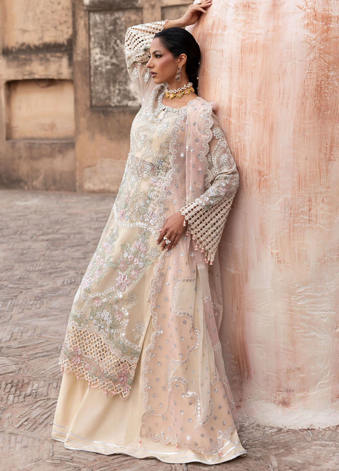 Sardinia Embroidered Chiffon Suits Unstitched 3 Piece SRD25CF D-1106 Zohra
