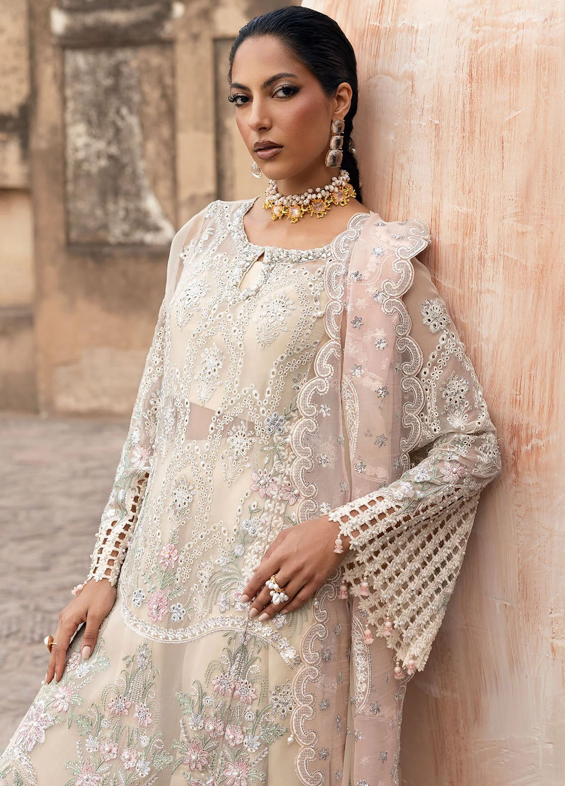 Sardinia Embroidered Chiffon Suits Unstitched 3 Piece SRD25CF D-1106 Zohra