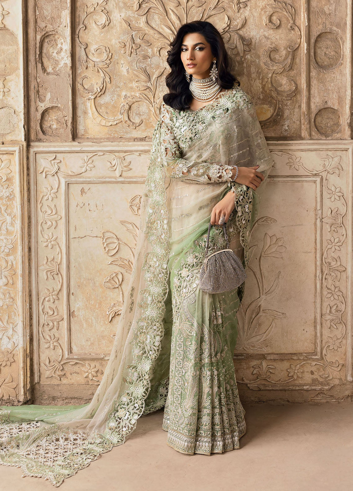 Sardinia Embroidered Chiffon Suits Unstitched 3 Piece SRD25CF D-1107 Layla